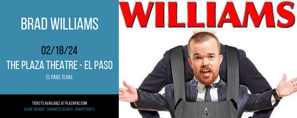 Brad Williams at The Plaza Theatre